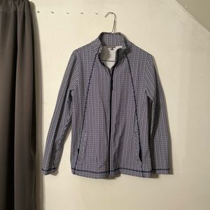 Talbots’s Blue and White Athletic Jacket